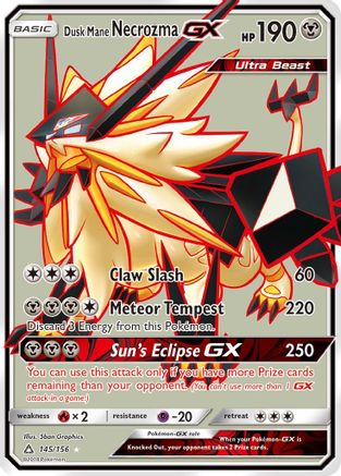 Dusk Mane Necrozma GX (Full Art) (145) [SM - Ultra Prism] Holofoil - Deck Out Gaming