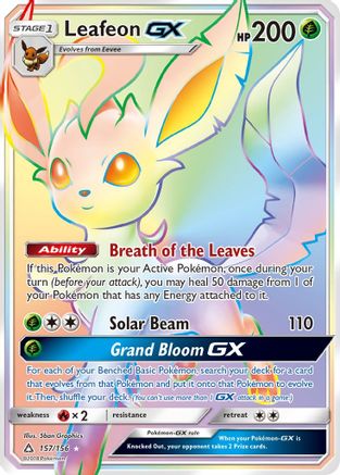 Leafeon GX (Secret Rare) (157) [SM - Ultra Prism] Holofoil - Deck Out Gaming