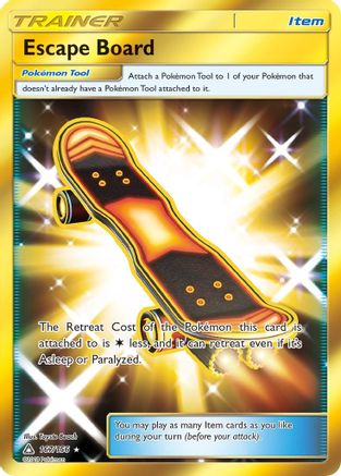 Escape Board (Secret Rare) (167) [SM - Ultra Prism] Holofoil - Deck Out Gaming