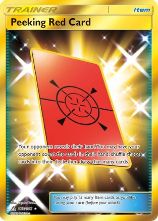 Peeking Red Card (Secret Rare) (169) [SM - Ultra Prism] Holofoil - Deck Out Gaming