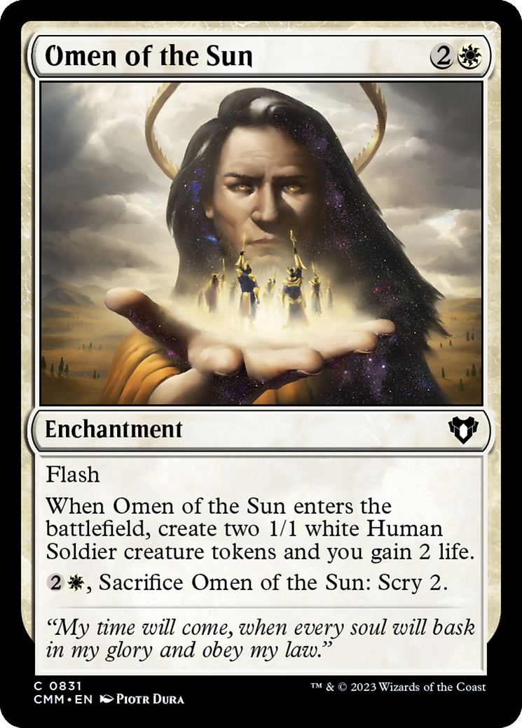 Omen of the Sun (831) [Commander Masters] - Deck Out Gaming