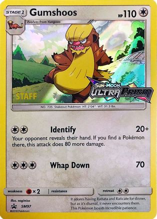 Gumshoos - SM97 (Prerelease) [Staff] (SM97) [SM Promos] Holofoil - Deck Out Gaming
