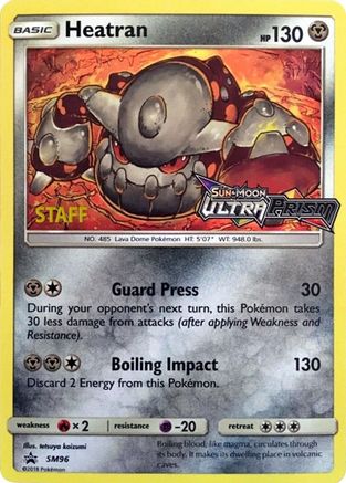 Heatran - SM96 (Prerelease) [Staff] (SM96) [SM Promos] Holofoil - Deck Out Gaming