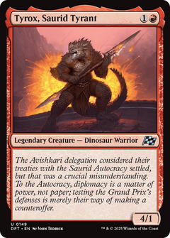 Tyrox, Saurid Tyrant (149) [Aetherdrift] foil - Deck Out Gaming