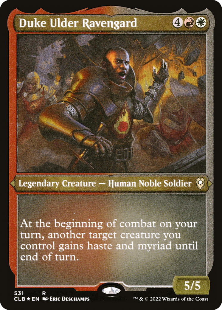 Duke Ulder Ravengard (531) [Commander Legends: Battle for Baldur's Gate] etched - Deck Out Gaming