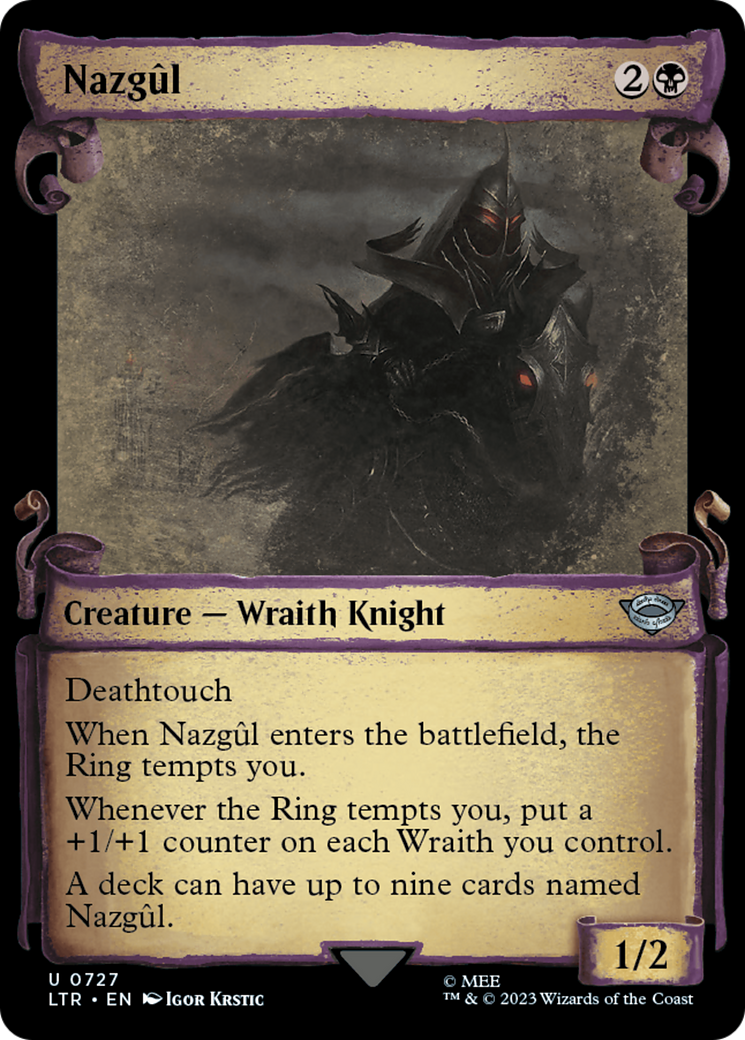 Nazgul (0727) (Showcase Scrolls) (727) [The Lord of the Rings: Tales of Middle-earth] foil - Deck Out Gaming