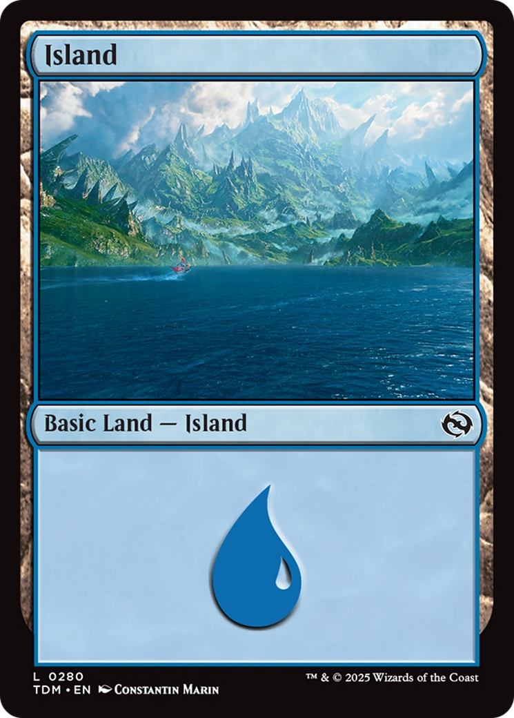 Island (0280) (280) [Tarkir: Dragonstorm] - Deck Out Gaming