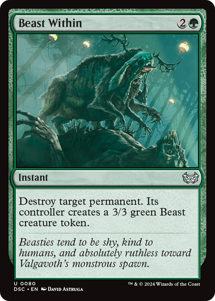 Beast Within (80) [Duskmourn: House of Horror Commander] - Deck Out Gaming