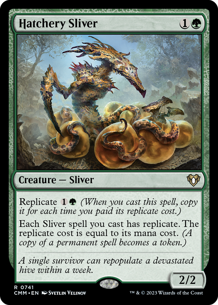 Hatchery Sliver (741) [Commander Masters] - Deck Out Gaming