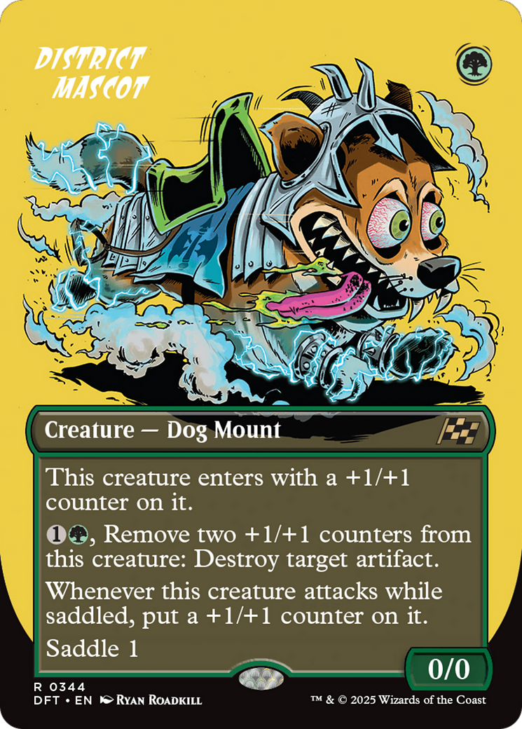 District Mascot (Borderless) (344) [Aetherdrift] foil - Deck Out Gaming