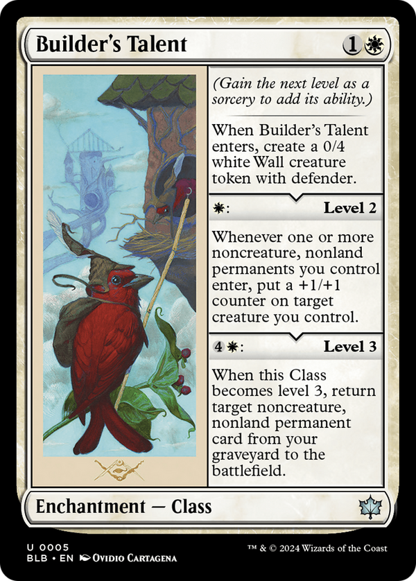 Builder's Talent (5) [Bloomburrow] foil - Deck Out Gaming