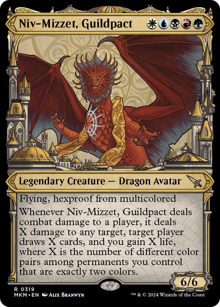 Niv-Mizzet, Guildpact (Showcase) (319) (319) [Murders at Karlov Manor] - Deck Out Gaming