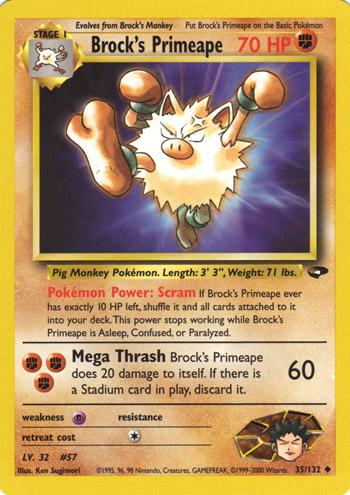 Brock's Primeape (35) [Gym Challenge] Unlimited - Deck Out Gaming
