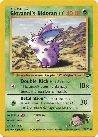 Giovanni's Nidoran M (76) [Gym Challenge] Unlimited - Deck Out Gaming