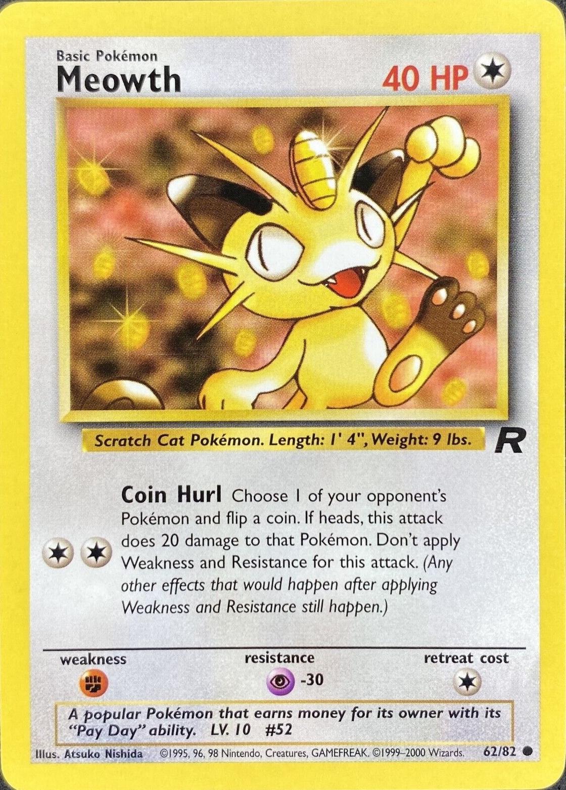 Meowth (62) [Team Rocket] Unlimited - Deck Out Gaming