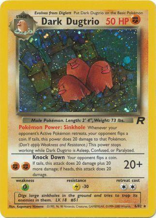 Dark Dugtrio (6) (6) [Team Rocket] Unlimited Holofoil - Deck Out Gaming