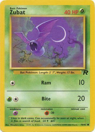 Zubat (70) [Team Rocket] Unlimited - Deck Out Gaming