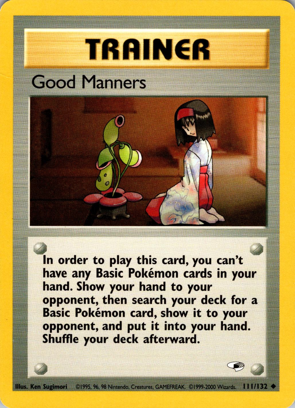 Good Manners (111) [Gym Heroes] Unlimited - Deck Out Gaming