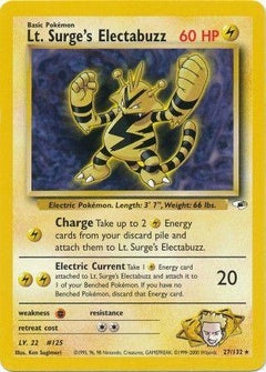 Lt. Surge's Electabuzz (27) (27) [Gym Heroes] Unlimited - Deck Out Gaming