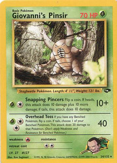 Giovanni's Pinsir (24) [Gym Challenge] Unlimited - Deck Out Gaming