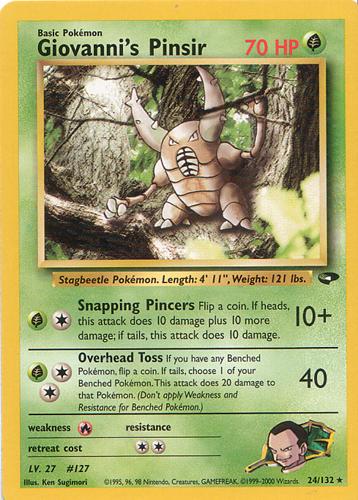 Giovanni's Pinsir (24) [Gym Challenge] Unlimited - Deck Out Gaming