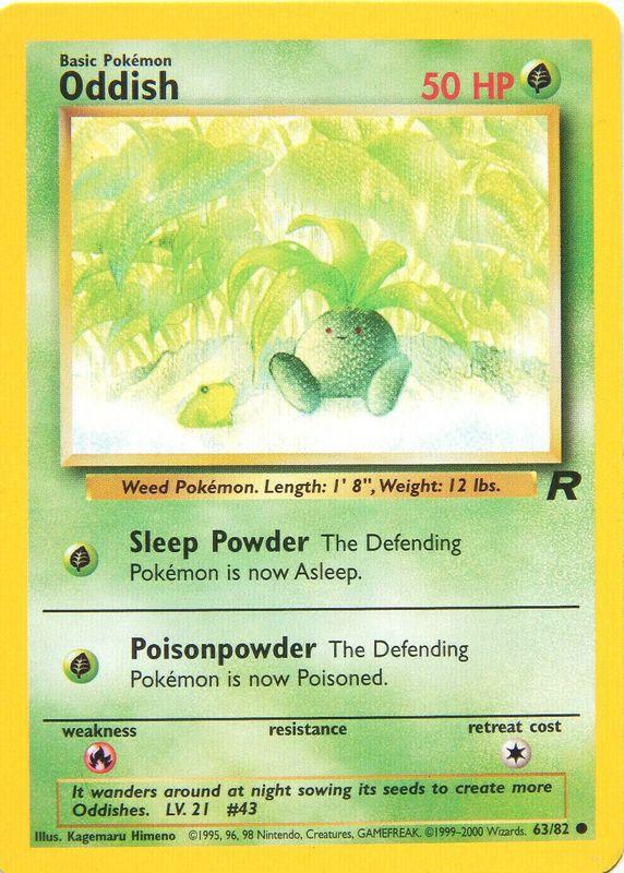 Oddish (63) [Team Rocket] Unlimited - Deck Out Gaming