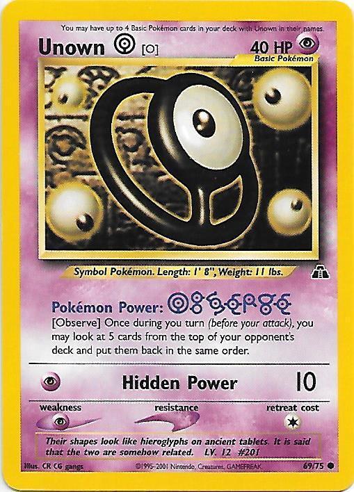 Unown [O] (69) [Neo Discovery] Unlimited - Deck Out Gaming