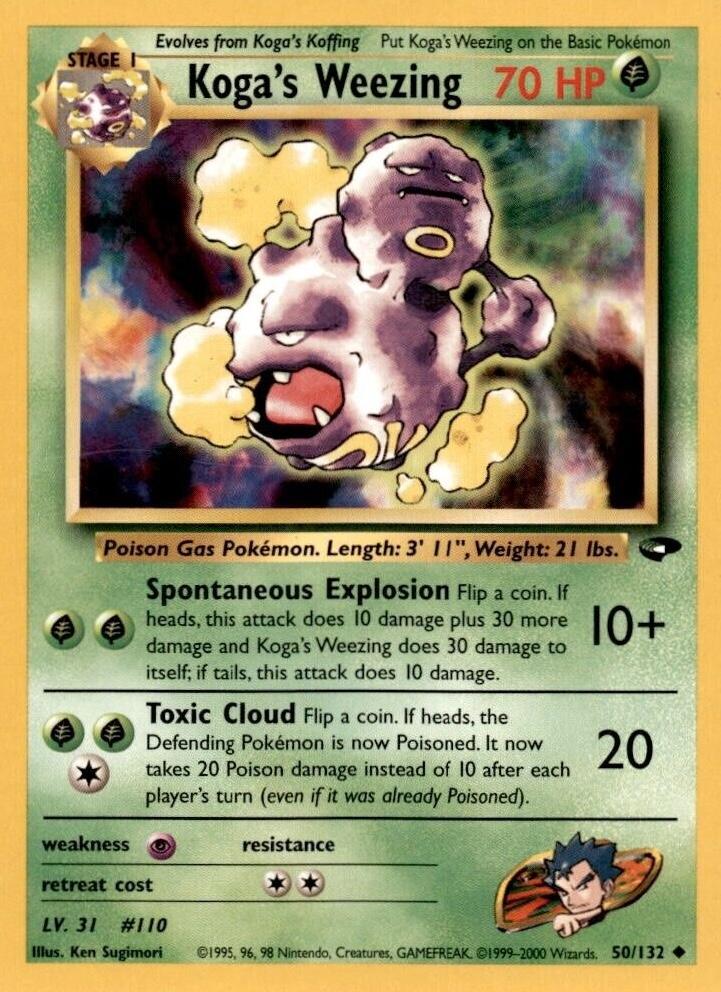 Koga's Weezing (50) [Gym Challenge] Unlimited - Deck Out Gaming