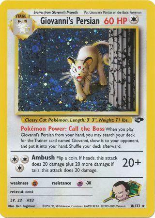Giovanni's Persian (8) [Gym Challenge] Unlimited Holofoil - Deck Out Gaming