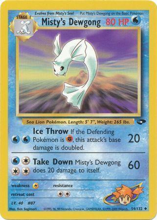 Misty's Dewgong (54) [Gym Challenge] Unlimited - Deck Out Gaming