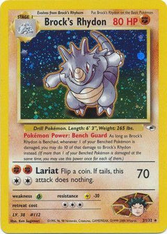 Brock's Rhydon (2) [Gym Heroes] Unlimited Holofoil - Deck Out Gaming