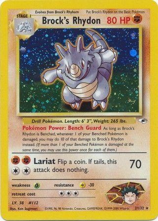 Brock's Rhydon (2) [Gym Heroes] Unlimited Holofoil - Deck Out Gaming
