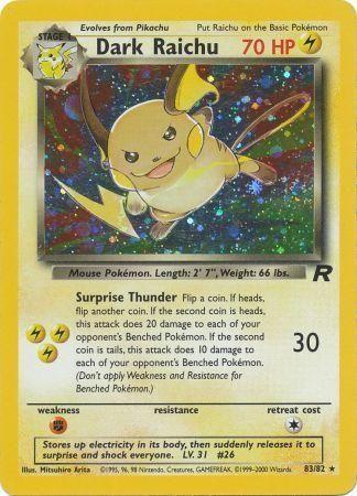 Dark Raichu (83) [Team Rocket] Unlimited Holofoil - Deck Out Gaming