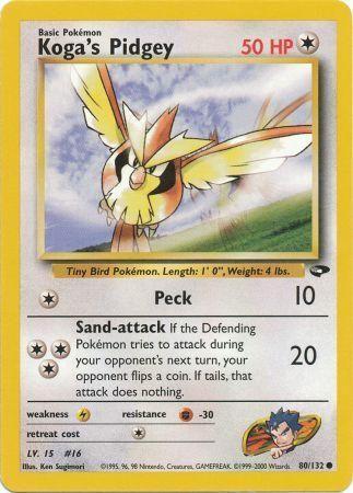 Koga's Pidgey (80) (80) [Gym Challenge] Unlimited - Deck Out Gaming