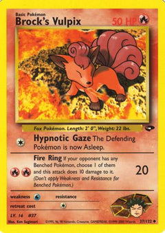 Brock's Vulpix (37) [Gym Challenge] Unlimited - Deck Out Gaming