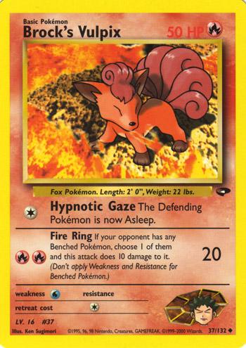 Brock's Vulpix (37) [Gym Challenge] Unlimited - Deck Out Gaming