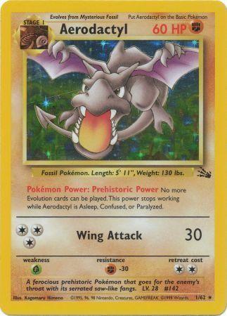 Aerodactyl (1) (1) [Fossil] Unlimited Holofoil - Deck Out Gaming