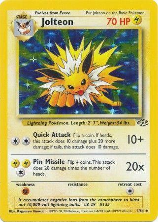 Jolteon (4) (4) [Jungle] Unlimited Holofoil - Deck Out Gaming