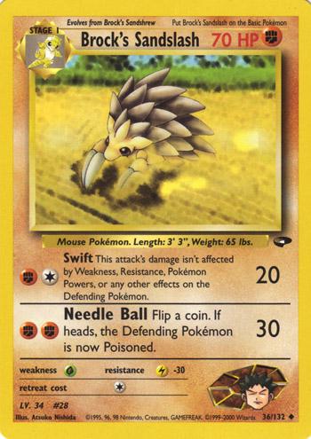 Brock's Sandslash (36) [Gym Challenge] Unlimited - Deck Out Gaming