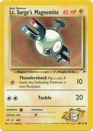 Lt. Surge's Magnemite (80) (80) [Gym Heroes] Unlimited - Deck Out Gaming