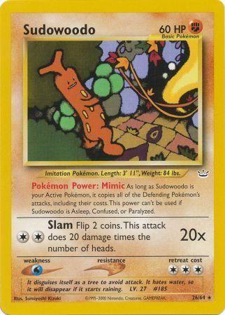 Sudowoodo (26) [Neo Revelation] Unlimited - Deck Out Gaming