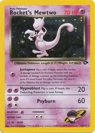 Rocket's Mewtwo (14) [Gym Challenge] Unlimited Holofoil - Deck Out Gaming