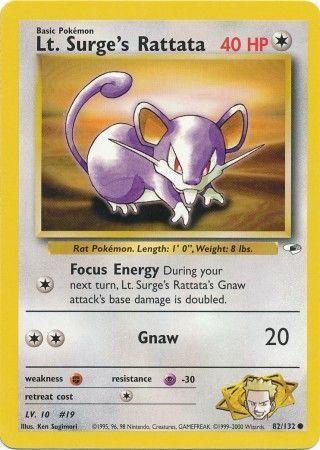 Lt. Surge's Rattata (82) [Gym Heroes] Unlimited - Deck Out Gaming