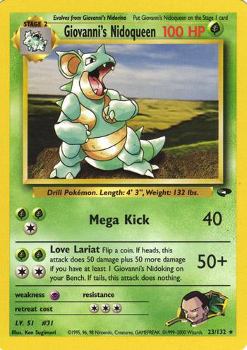 Giovanni's Nidoqueen (23) [Gym Challenge] Unlimited - Deck Out Gaming