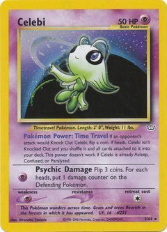 Celebi (3) (3) [Neo Revelation] Unlimited Holofoil - Deck Out Gaming