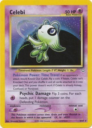 Celebi (3) (3) [Neo Revelation] Unlimited Holofoil - Deck Out Gaming