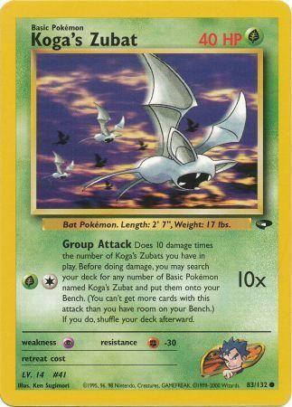 Koga's Zubat (83) [Gym Challenge] Unlimited - Deck Out Gaming