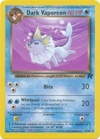 Dark Vaporeon (45) [Team Rocket] Unlimited - Deck Out Gaming