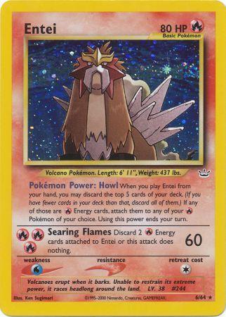 Entei (6) (6) [Neo Revelation] Unlimited Holofoil - Deck Out Gaming