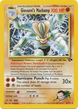 Giovanni's Machamp (6) [Gym Challenge] Unlimited Holofoil - Deck Out Gaming